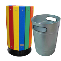 1 pap 09p papelera agora color con cubeta uai