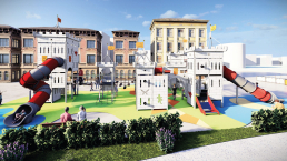 Castillo mobiliario parques infantiles Proyecto Benavente