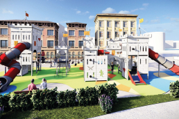 Castillo mobiliario parques infantiles Proyecto Benavente