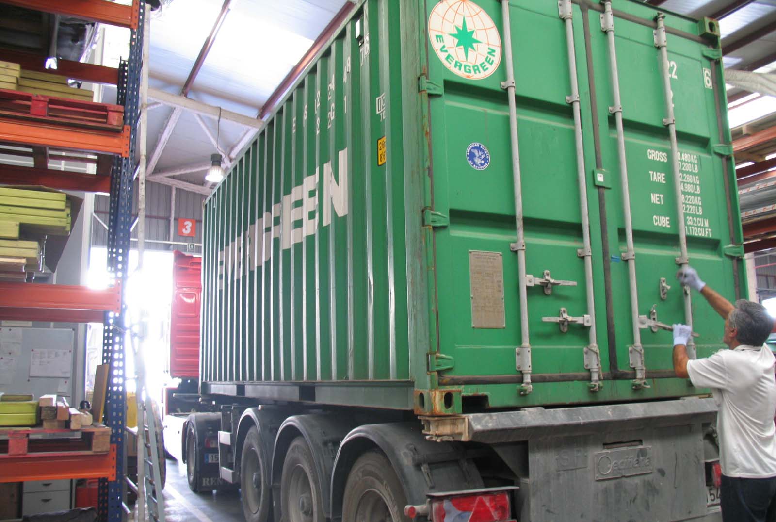 camión para exportación a Colombia y el Líbano